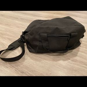 Black gym bag.